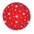 thumbnail image 1 of PKQWTM Snowflake Pattern Round Beach Towel Beach Mats Shawl Blanket Yoga Mat with Tassels Beach Throw Towel, 1 of 1