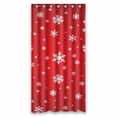 thumbnail image 1 of PKQWTM Snowflake Pattern WaterProof Polyester Fabric Shower Curtain Size 36x72 Inches, 1 of 1