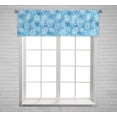 thumbnail image 1 of PKQWTM Snowflakes Window Curtain Valance Rod Pocket 54x18 inch, 1 of 1