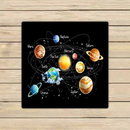 PKQWTM Solar System Microfiber Bath Towels Bathroom Body Shower Towel Size 13x13 Inches