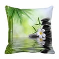 thumbnail image 1 of PKQWTM Spa Concept Zen Basalt Stones Bed Decor Pillow Cases Zippered Cushion Cover Size 18x18 Inches, 1 of 1