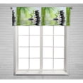 thumbnail image 1 of PKQWTM Spa Concept Zen Basalt Stones Window Curtain Valance Rod Pocket 54x18 inch, 1 of 1
