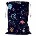 thumbnail image 1 of PKQWTM Space Galaxy constellation Storage Basket Laundry Bag with Drawstring Size 24x32 Inch, 1 of 3