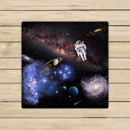 PKQWTM Space Landscape Elements Nasa Microfiber Bath Towels Bathroom Body Shower Towel Size 13x13 Inches