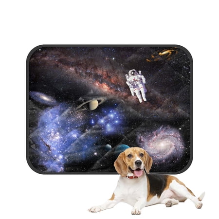 PKQWTM Space Landscape Elements Nasa Pet Dog Cat Bed Pee Pads Mat Cushion Potty Dogsblankets Crate Bed Kennel 14x18 inch