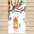 thumbnail image 1 of PKQWTM Spring Floral Birds Microfiber Bath Towels Bathroom Body Shower Towel Size 30x56 Inches, 1 of 1