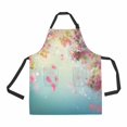 thumbnail image 1 of PKQWTM Spring cherry blossom wedding falling petals Unisex Adjustable Bib Apron with Pockets for Commercial Restaurant and Home Kitchen Use, 1 of 2