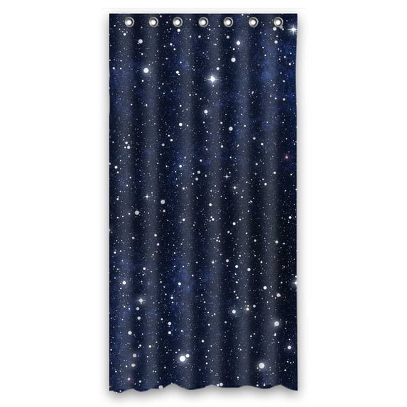 PKQWTM Star Filled Night Sky WaterProof Polyester Fabric Shower Curtain Size 36x72 Inches