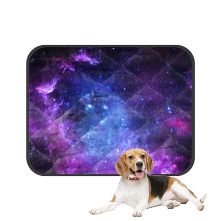 PKQWTM Starfield Galaxy Pet Dog Cat Bed Pee Pads Mat Cushion Potty Dogsblankets Crate Bed Kennel 36x48 inch