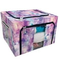 thumbnail image 1 of PKQWTM Starry Galaxy Print In Unicorn Colours Storage Bag Clear Window Storage Bins Boxes Large Capacity Foldable Stackable Organizer With Steel Metal Frame For Bedding,Clothes,Closets, Bedrooms, 1 of 3