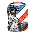 thumbnail image 1 of PKQWTM Staue of Liberty with American Flag Nursing Cover Baby Breastfeeding Infant Feeding Cover Baby Car Seat Cover, 1 of 2