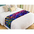 thumbnail image 1 of PKQWTM Street art graffiti wall urban grunge Bed Runner Bedroom Bedding Decor Bedding Scarf Size 20x95 inches, 1 of 1