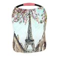 thumbnail image 1 of PKQWTM Street paris concept Nursing Cover Baby Breastfeeding Infant Feeding Cover Baby Car Seat Cover, 1 of 2