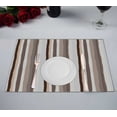 thumbnail image 1 of PKQWTM Striped Pattern Vertical Lines With Torn Paper Effect Kitchen Dining Table Mats Placemats Size 12x18 Inches, Set of 2 Pieces, 1 of 2