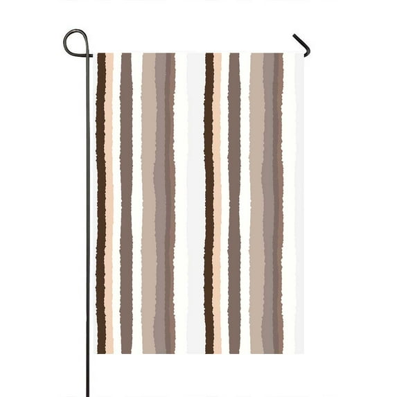 PKQWTM Striped Pattern Vertical Lines With Torn Paper Effect Yard Decor Home Garden Flag Size 28x40 Inches