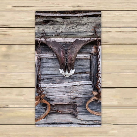PKQWTM Styled Cowboy Horns Microfiber Bath Towels Bathroom Body Shower Towel Size 16x28 Inches
