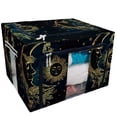 thumbnail image 1 of PKQWTM Sun and Moon Stars Starry Night Storage Bag Clear Window Storage Bins Boxes Large Capacity Foldable Stackable Organizer With Steel Metal Frame For Bedding,Clothes,Closets, Bedrooms, 1 of 3