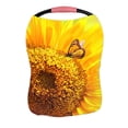 thumbnail image 1 of PKQWTM Sunflower and monarch butterflies Nursing Cover Baby Breastfeeding Infant Feeding Cover Baby Car Seat Cover, 1 of 2