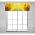 thumbnail image 1 of PKQWTM Sunflower and monarch butterflies Window Curtain Valance Rod Pocket 54x18 inch, 1 of 1