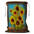 thumbnail image 1 of PKQWTM Sunflowers Storage Basket Laundry Bag with Drawstring Size 24x32 Inch, 1 of 3