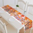 thumbnail image 1 of PKQWTM Sunlight Breaks Autumn Leaves Trees Winter Cotton and Linen Table Runner Kitchen Dining Room Supplies Size 14x72 Inch, 1 of 1