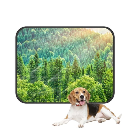 PKQWTM Sunlight Green Tree Forest Spring Landscape Pet Dog Cat Bed Pee Pads Mat Cushion Potty Dogsblankets Crate Bed Kennel 20x24 inch