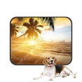 thumbnail image 1 of PKQWTM Sunset Beach Palm Trees Nature Island Coastal Pet Dog Cat Bed Pee Pads Mat Cushion Potty Dogsblankets Crate Bed Kennel 28x36 inch, 1 of 3
