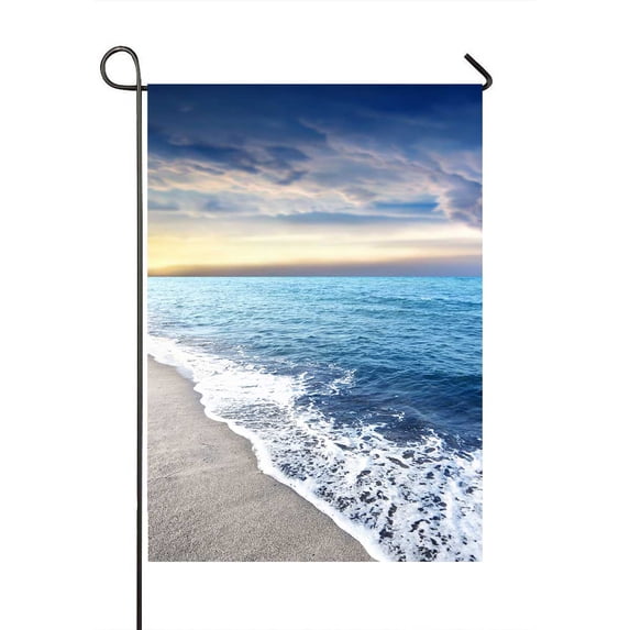 PKQWTM Sunset On The Sea Yard Decor Home Garden Flag Size 28x40 Inches