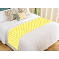 thumbnail image 1 of PKQWTM Tablecloth Yellow Diagonal Bed Runner Bedroom Bedding Decor Bedding Scarf Size 20x95 inches, 1 of 1