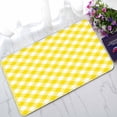 thumbnail image 1 of PKQWTM Tablecloth Yellow Diagonal Home Decor Floor Mat Area Rug Doormat Size 18x30 Inches, 1 of 1