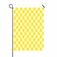 thumbnail image 1 of PKQWTM Tablecloth Yellow Diagonal Yard Decor Home Garden Flag Size 12x18 Inches, 1 of 1