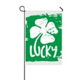 thumbnail image 1 of PKQWTM Talisman Clover The Words Luck Yard Decor Home Garden Flag Size 12x18 Inches, 1 of 1