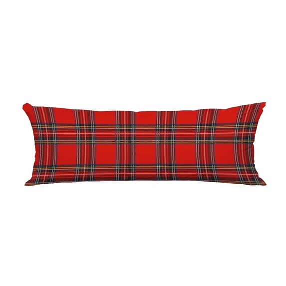 PKQWTM Tartan Plaid Raster Pattern Long Body Pillow Case Cover Pillow Cushion Size 20x60 Inches