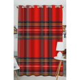 thumbnail image 1 of PKQWTM Tartan Plaid Raster Pattern Practical heat insulation Shading Window Curtain Size 52(W)x84(H) inches(One Piece), 1 of 1