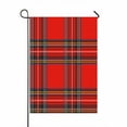 thumbnail image 1 of PKQWTM Tartan Plaid Raster Pattern Yard Decor Home Garden Flag Size 12x18 Inches, 1 of 1