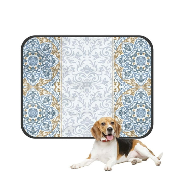 PKQWTM Template frame Pet Dog Cat Bed Pee Pads Mat Cushion Potty Dogs Blankets Crate Bed Kennel 20x24 inch