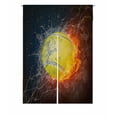 thumbnail image 1 of PKQWTM Tennis Ball In Fire And Water Door Curtain Window Cover Home Decor Hanging Curtain Size 85x120 CM, 1 of 1