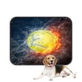 thumbnail image 1 of PKQWTM Tennis Ball In Fire And Water Pet Dog Cat Bed Pee Pads Mat Cushion Potty Dogsblankets Crate Bed Kennel 25x30 inch, 1 of 3