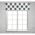 thumbnail image 1 of PKQWTM Textured Ikat Polka Dot Tile Window Curtain Valance Rod Pocket 54x18 inch, 1 of 1