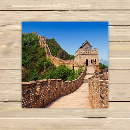 PKQWTM The Great Wall Microfiber Bath Towels Bathroom Body Shower Towel Size 13x13 Inches