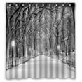 thumbnail image 1 of PKQWTM The Mall Central Park Nyc Snow Storm Morning WaterProof Polyester Fabric Shower Curtain Size 66x72 Inches, 1 of 1