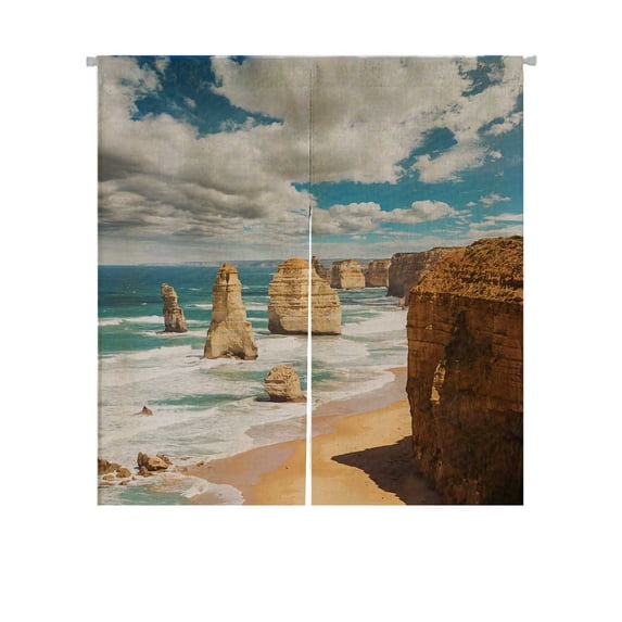 PKQWTM The Twelve Apostles Door Curtain Window Cover Home Decor Hanging Curtain Size 85x90 CM