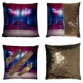 thumbnail image 1 of PKQWTM Theater Curtain Stage Dramatic Lighting Reversible Mermaid Cushion Cover Home Decor Sequin Pillow Case Size 18x18 inches, 1 of 2