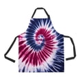 thumbnail image 1 of PKQWTM Tie Dye Abstract Patterns Unisex Adjustable Bib Apron with Pockets for Commercial Restaurant and Home Kitchen Use, 1 of 1