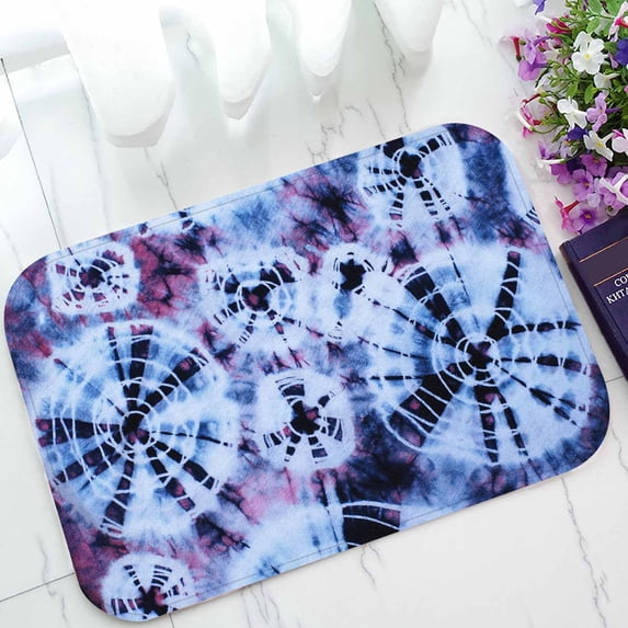 PKQWTM Tie Dye Pattern Home Decor Floor Mat Area Rug Doormat Size 15.7x23.6 Inches