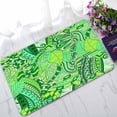 thumbnail image 1 of PKQWTM Tracery Mehendi Green Doodle Texture Algae Sea Motif Home Decor Floor Mat Area Rug Doormat Size 18x30 Inches, 1 of 1