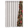 thumbnail image 1 of PKQWTM Traditional Christmas Tree White Brick Wall WaterProof Polyester Fabric Shower Curtain Size 48x72 Inches, 1 of 1