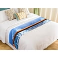 thumbnail image 1 of PKQWTM Trail Water Surface Behind Cruise Ship Bed Runner Bedroom Bedding Decor Bedding Scarf Size 20x95 inches, 1 of 1