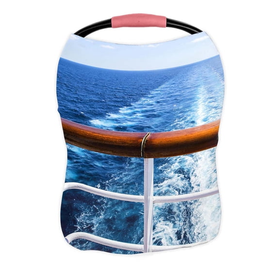 PKQWTM Trail Water Surface Behind Cruise Ship Nursing Cover Baby Breastfeeding Infant Feeding Cover Baby Car Seat Cover