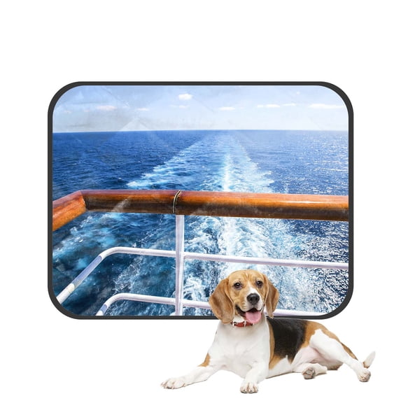 PKQWTM Trail Water Surface Behind Cruise Ship Pet Dog Cat Bed Pee Pads Mat Cushion Potty Dogsblankets Crate Bed Kennel 20x24 inch